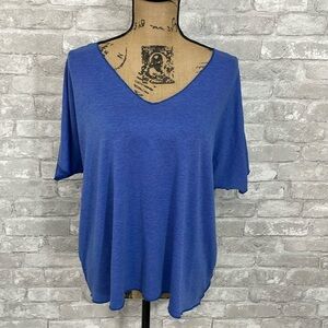 Wila Blue Vneck Tee
